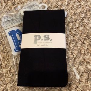 NWT-girls black tights